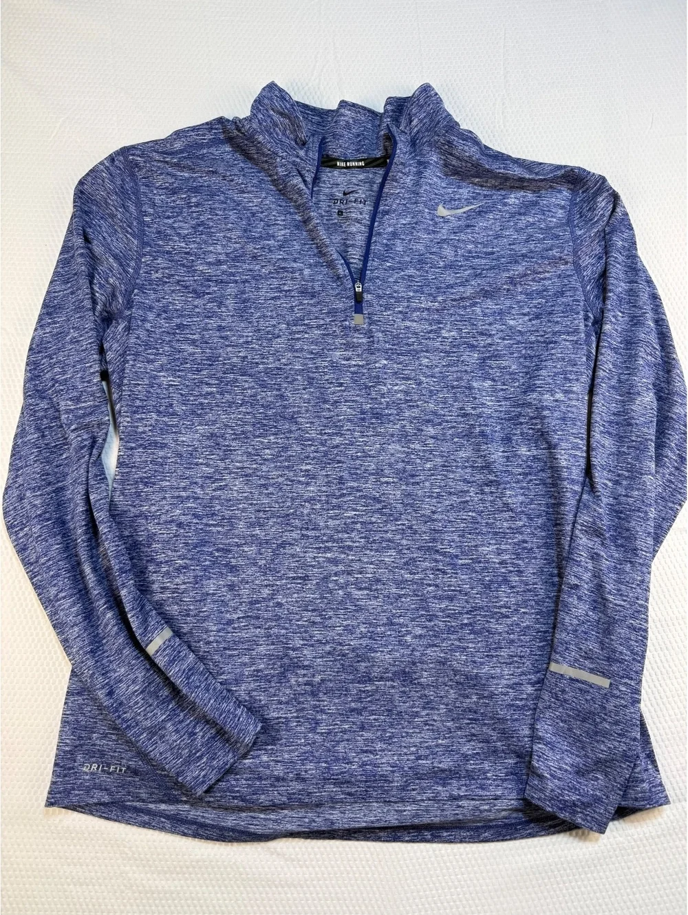 Nike Running Mens XL Dri-FIT Element 1/2 Zip Blue Heather Athletic Pullover